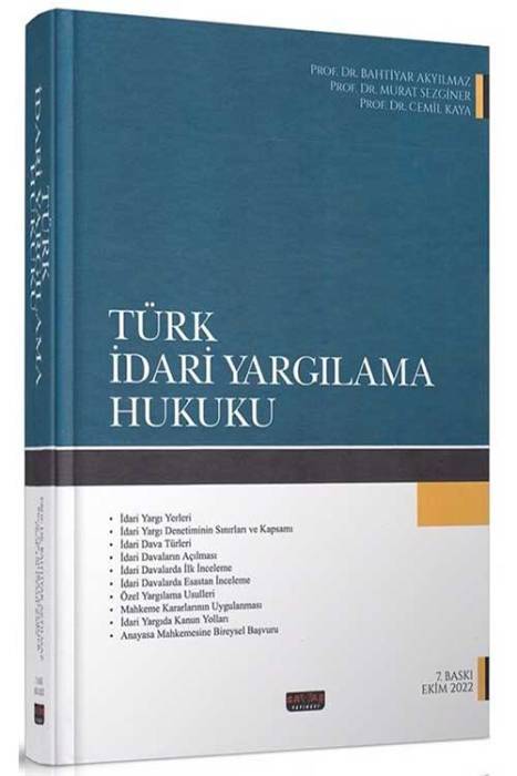 Türk İdari Yargılama Hukuku 7.Baskı Savaş Yayınları
