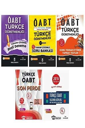 Türkçe ÖABTdeyiz 2021 ÖABT Türkçe Soru Bankası Yaprak Test Deneme ve Ömür Hoca Uzaktan Eğitim 7x20 Deneme Seti
