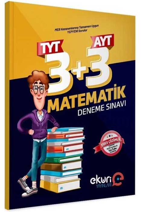 TYT 3 AYT 3 Matematik Deneme Sınavı Eküri Yayınları