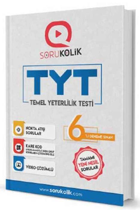 TYT 6 lı Deneme Sınavı Sorukolik Yayınları