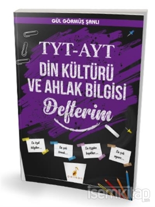 Pelikan TYT AYT Din Kültürü ve Ahlak Bilgisi Defterim Pelikan Yayınevi