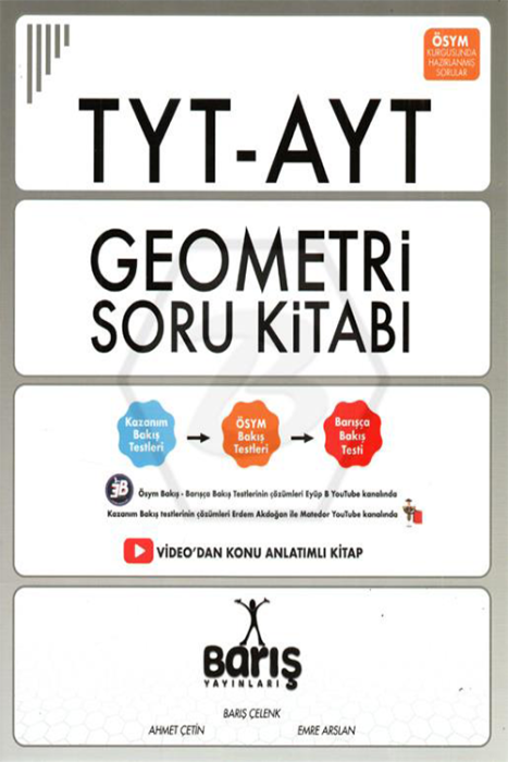 TYT-AYT Geometri Soru Bankası Barış Çelenk Yayınları