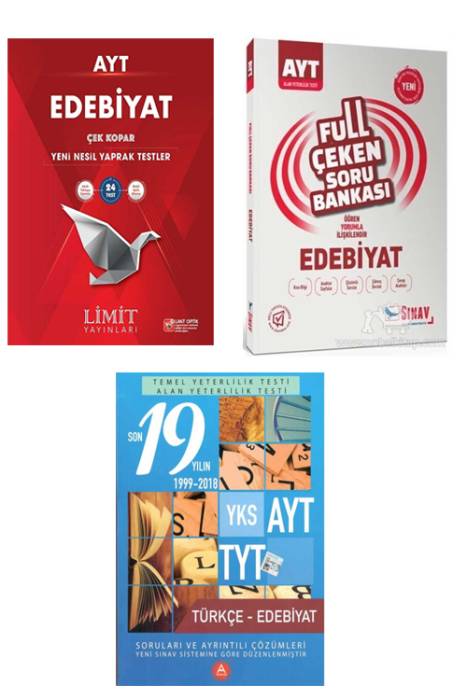 TYT AYT Türkçe Edebiyat Soru Bankası ve Yaprak Test Seti