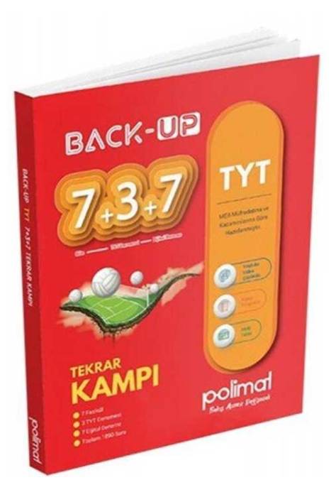 TYT Back Up 7+3+7 Tekrar Kamp Kitabı Polimat Yayınları
