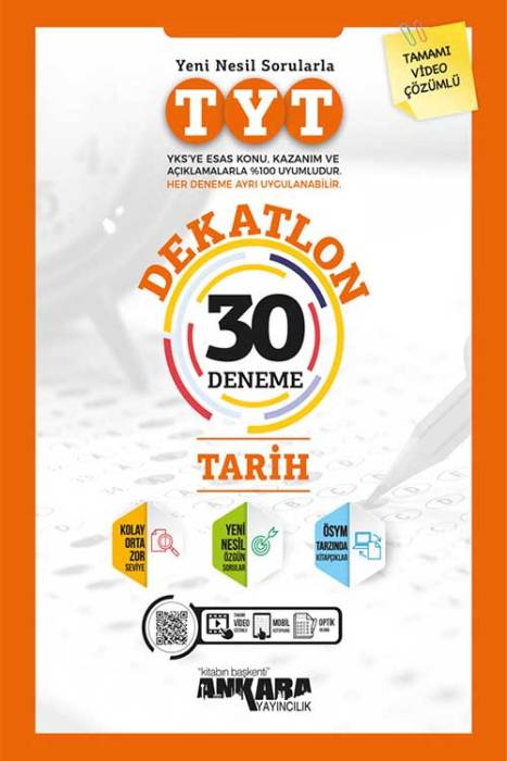 TYT Dekatlon Tarih 30 Deneme Ankara Yayıncılık