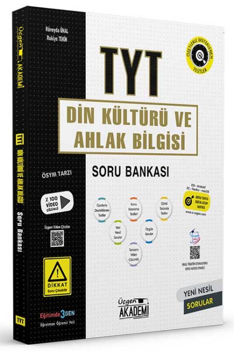 TYT Din Kültürü ve Ahlak Bilgisi Soru Bankası Üçgen Akademi Yayınları