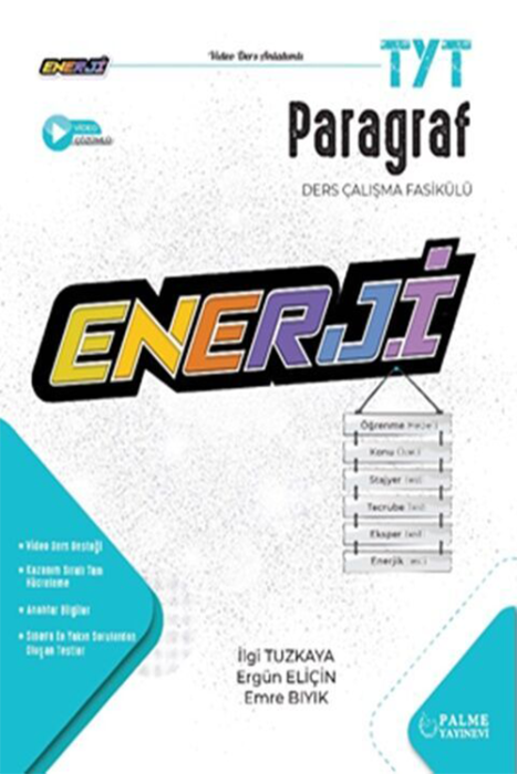 TYT Paragraf Enerji Serisi Ders Çalışma Fasikülü Palme Yayınevi