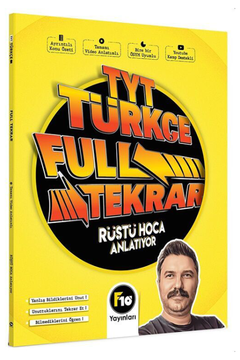 TYT Türkçe Full Tekrar Video Ders Notları F10 Yayınları