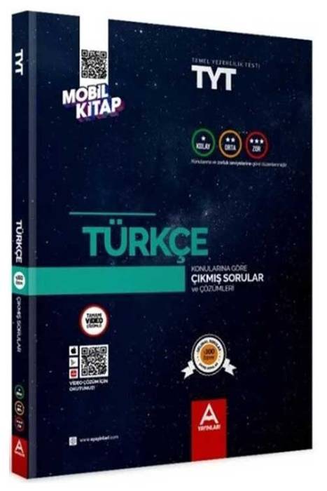 TYT Türkçe Konularına ve Zorluk Derecelerine Göre Çıkmış Soru ve Çözümleri A Yayınları