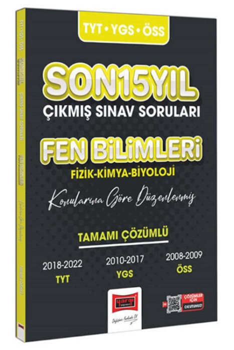 TYT YGS ÖSS Fen Bilimleri Son 15 Yıl Çıkmış Sınav Soruları Yargı Yayınları