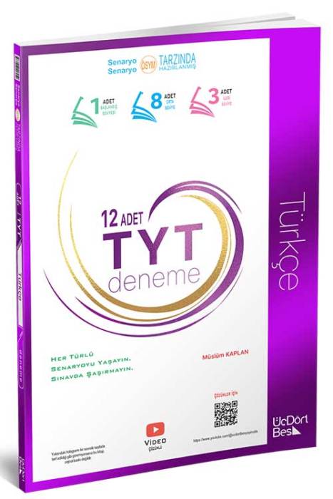 TYT 12’li Türkçe Deneme ÜçDörtBeş Yayınları