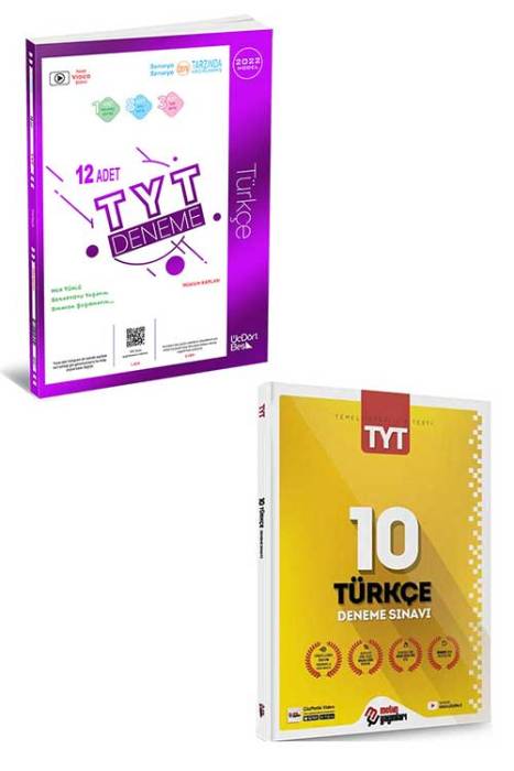 ÜçDörtBeş ve Metin Yayınları TYT Türkçe Deneme Seti