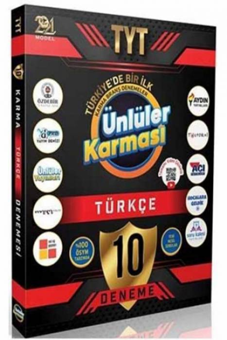 Ünlüler Karması TYT Türkçe 10 Deneme Ünlüler Yayınları