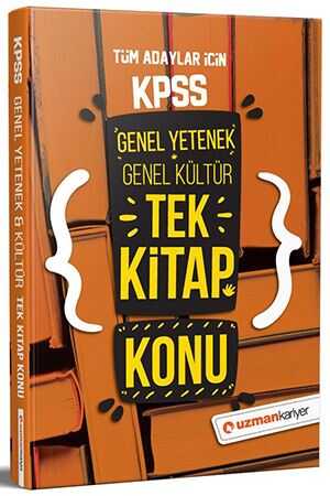Uzman Kariyer KPSS Genel Yetenek Genel Kültür Tek Kitap Konu Anlatımlı Uzman Kariyer Yayınları