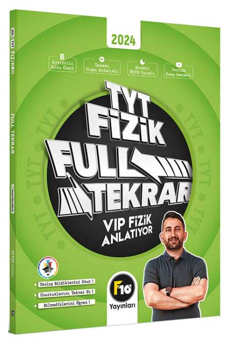 VİP Fizik TYT Fizik Full Tekrar Video Ders Kitabı F10 Yayınları