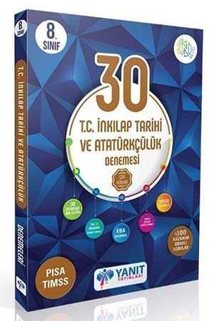 Yanıt 8. Sınıf T.C. İnkılap Tarihi ve Atatürkçülük 30 lu Branş Denemesi Yanıt Yayınları