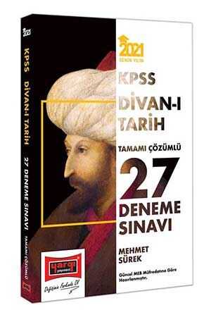 Yargı 2021 KPSS Divan-ı Tarih Tamamı Çözümlü 27 Deneme Sınavı Yargı Yayınları