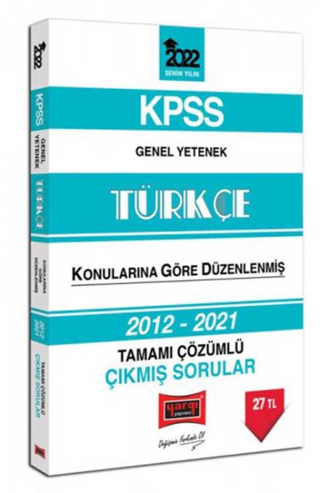 Yargı 2022 KPSS Türkçe Çıkmış Sorular Konularına Göre Çözümlü