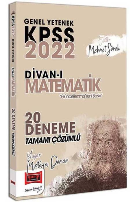 Yargı 2022 KPSS Divanı Matematik 20 Deneme Çözümlü Yargı Yayınları