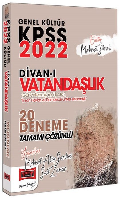 Yargı 2022 KPSS Divanı Vatandaşlık 20 Deneme Çözümlü - Mehmet Akif Sarıbaş, Sait Zaman Yargı Yayınları
