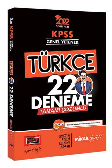 Yargı 2022 KPSS Genel Yetenek Türkçe Tamamı Çözümlü 22 Deneme Yargı Yayınları