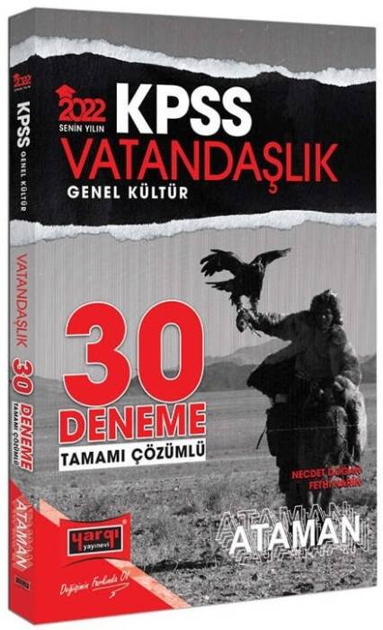 Yargı 2022 KPSS Vatandaşlık Ataman 30 Deneme Çözümlü Yargı Yayınları