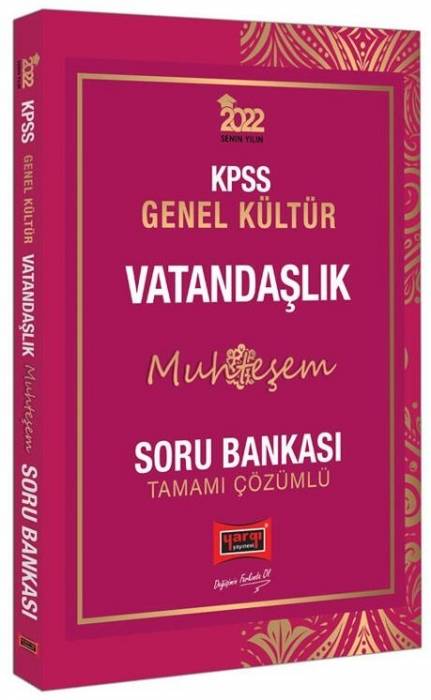 Yargı 2022 KPSS Vatandaşlık Muhteşem Soru Bankası Çözümlü Yargı Yayınları