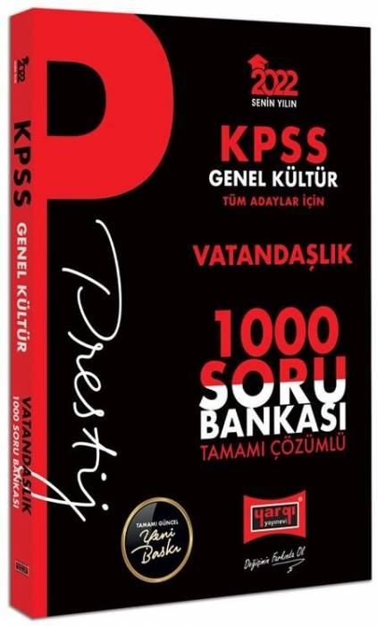 Yargı 2022 KPSS Vatandaşlık Prestij 1000 Soru Bankası Çözümlü Yargı Yayınları
