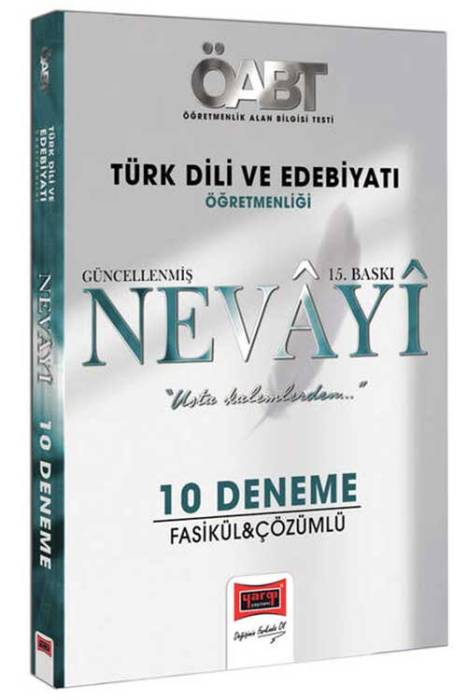 2023 KPSS ÖABT Nevayi Türk Dili ve Edebiyatı 10 Fasikül Deneme Tamamı Çözümlü Yargı Yayınları