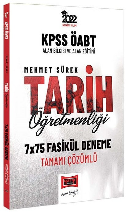 Yargı 2022 ÖABT Tarih Öğretmenliği 7x75 Deneme Çözümlü - Mehmet Sürek Yargı Yayınları