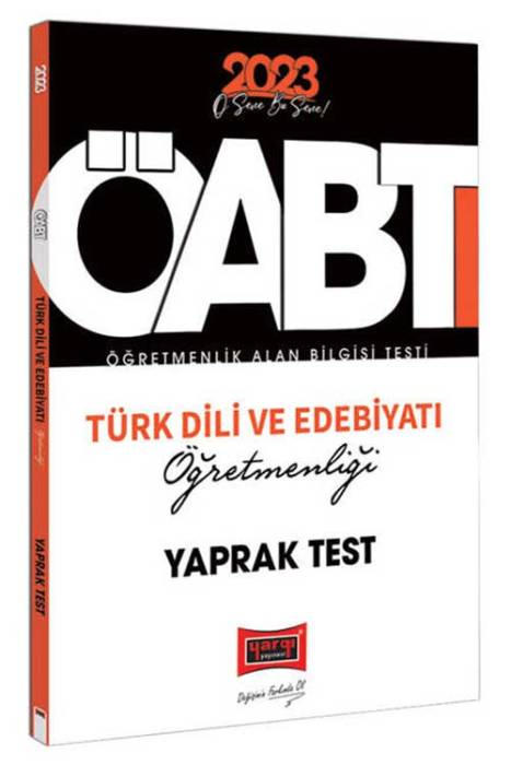2023 KPSS ÖABT Türk Dili ve Edebiyatı Öğretmenliği Çek Kopart Yaprak Test Yargı Yayınları