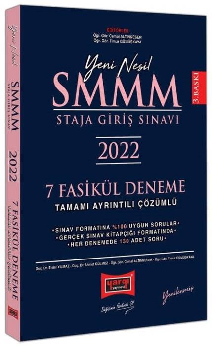 Yargı 2022 SMMM Staja Giriş 7 Deneme Çözümlü Yargı Yayınları