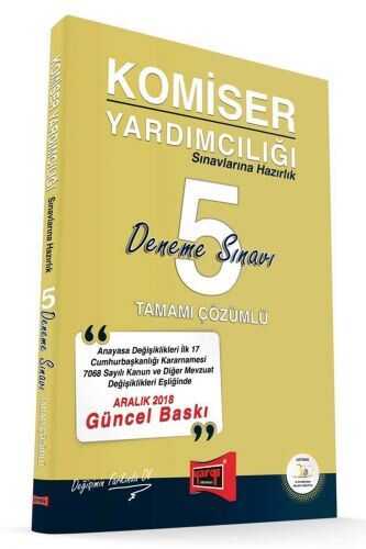 Yargı Komiser Yardımcılığı Sınavına Hazırlık Tamamı Çözümlü 5 Deneme Sınavı Yargı Yayınları