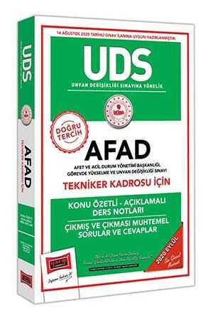 Yargı UDS AFAD Tekniker Kadrosu İçin Konu Özetli Çıkmış ve Çıkması Muhtemel Sorular Yargı Yayınları