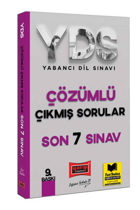 Yargı YDS Son 7 Sınav Çözümlü Çıkmış Sorular Yargı Yayınları