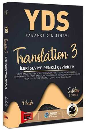 Yargı YDS Translation 3 İleri Seviye Renkli Çeviriler Yargı Yayınları