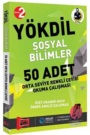Yargı YÖKDİL Sosyal Bilimler 50 Adet Orta Seviye Renkli Çeviri Okuma Çalışması Yargı Yayınları
