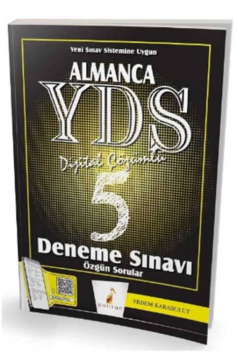 YDS Almanca 5 Özgün Deneme Digital Çözümlü Pelikan Yayınları