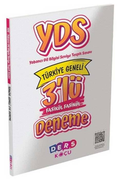 YDS Türkiye Geneli 3 Deneme Çözümlü Ders Koçu Yayınları
