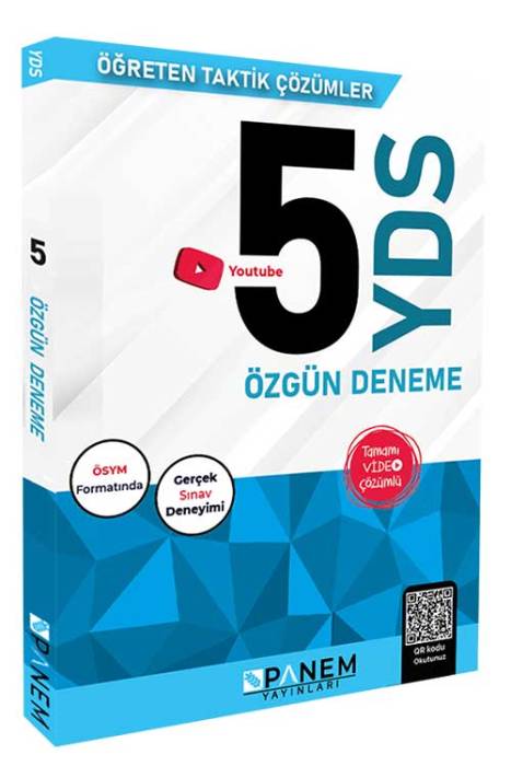 YDS Video Çözümlü Özgün 5 Deneme Panem Yayınları