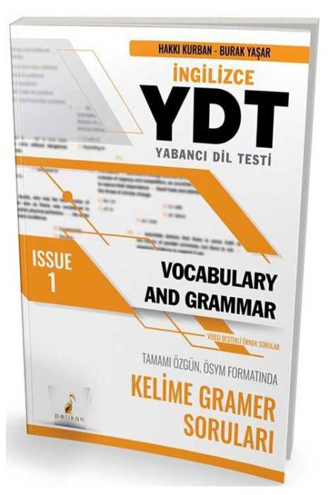 YDT İngilizce Vocabulary and Grammar Issue 1 Pelikan Yayınevi