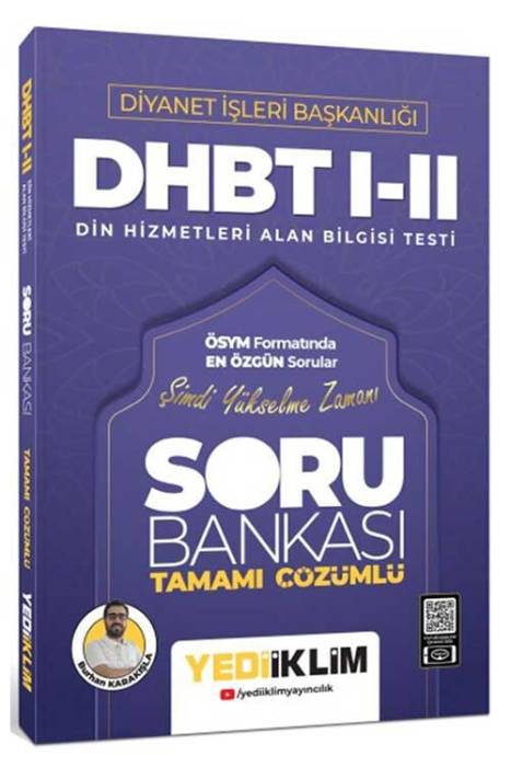 Diyanet İşleri Başkanlığı DHBT I-II Tamamı Çözümlü Soru Bankası Yediiklim Yayınları