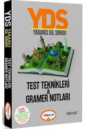 Yediiklim Yayınları YDS Yabancı Dil Sınavı Test Teknikleri ve Gramer Notları