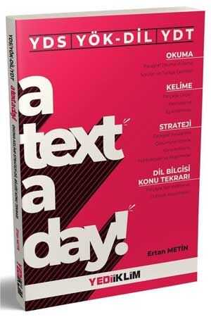Yediiklim YDS YÖKDİL YDT A Text A Day Okuma Kelime Strateji Dil Bilgisi Konu Tekrarı Yediiklim Yayınları