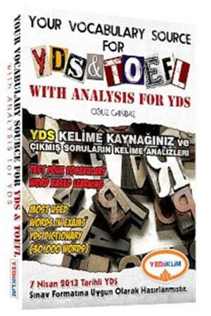Yediiklim Your Vocabulary Source For YDS & TOEFL With Analysis For YDS Yediiklim Yayınları