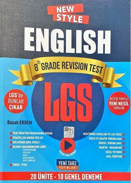 Yeni Tarz 8. Sınıf LGS English 20 Ünite 10 Deneme Yeni Tarz Yayınları