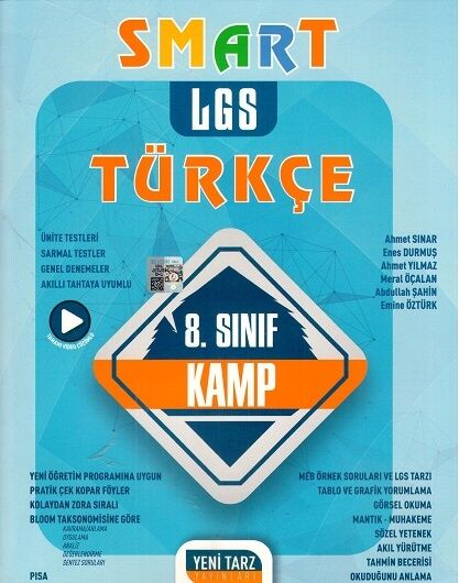 Yeni Tarz 8. Sınıf LGS Türkçe Smart Kamp Yeni Tarz Yayıncılık