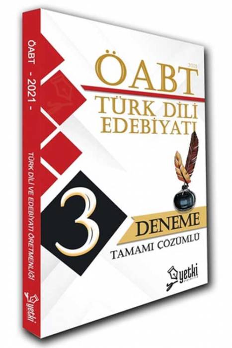 Yetki 2021 ÖABT Türk Dili ve Edebiyatı Öğretmenliği 3 Çözümlü Deneme Yetki Yayınları