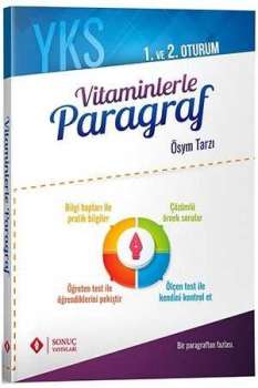 YKS 1. ve 2. Oturum Vitaminlerle Paragraf Sonuç Yayınları - Thumbnail