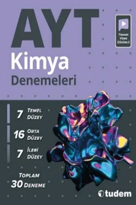 YKS AYT Kimya 30 Deneme Video Çözümlü Tudem Yayınları
